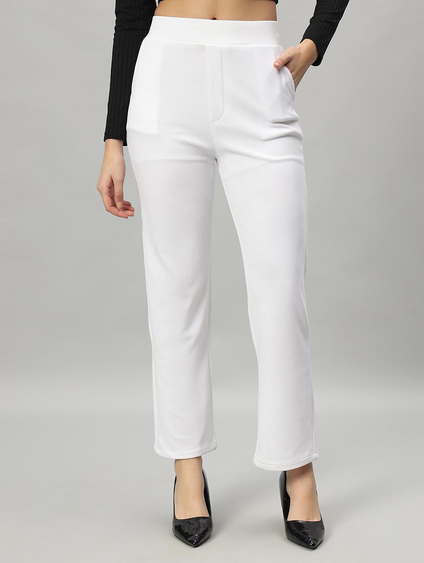 women solid color flat front trouser - 21054468 - Zoom Image - 0