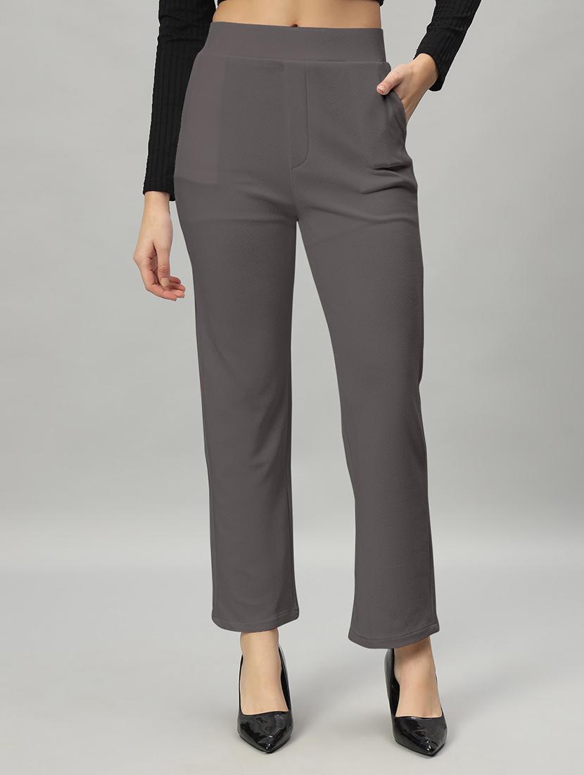 women solid color flat front trouser - 21054470 - Zoom Image - 0