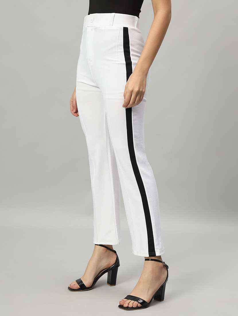 women solid color bootcut trouser - 21054473 -  Standard Image - 2