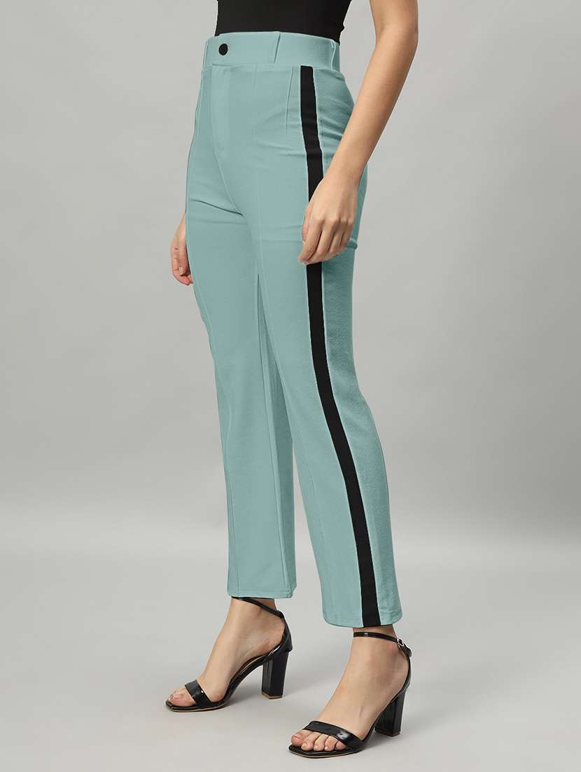 women solid color bootcut trouser - 21054475 -  Standard Image - 2