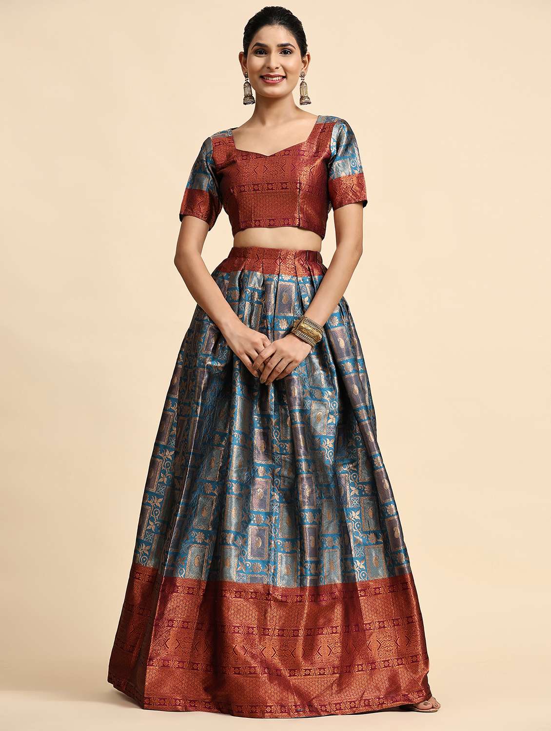 women self design unstitched lehenga - 21054692 - Standard Image - 2