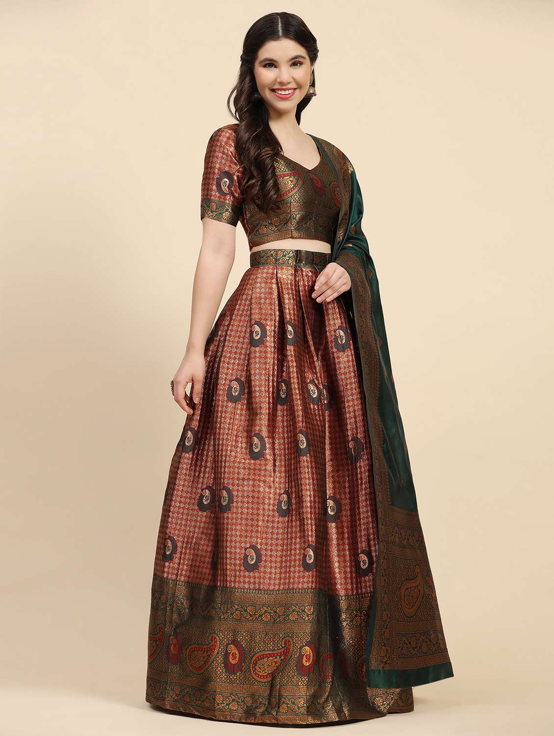 women self design unstitched lehenga - 21054696 - Standard Image - 2