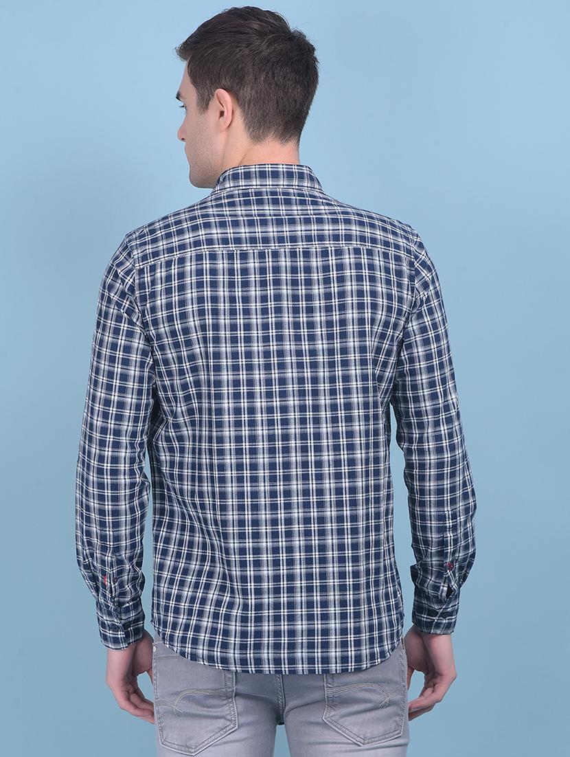 men checkered cotton casual shirt - 21054729 - Standard Image - 2