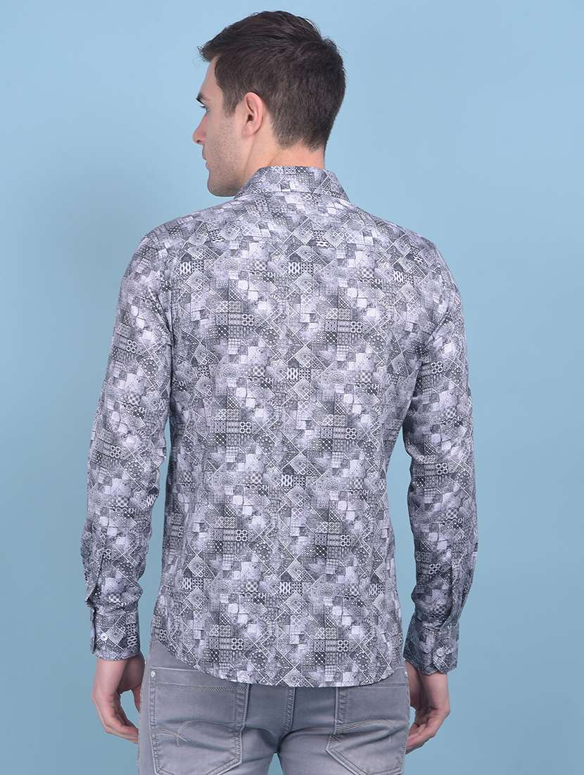 men printed cotton casual shirt - 21054759 -  Standard Image - 2