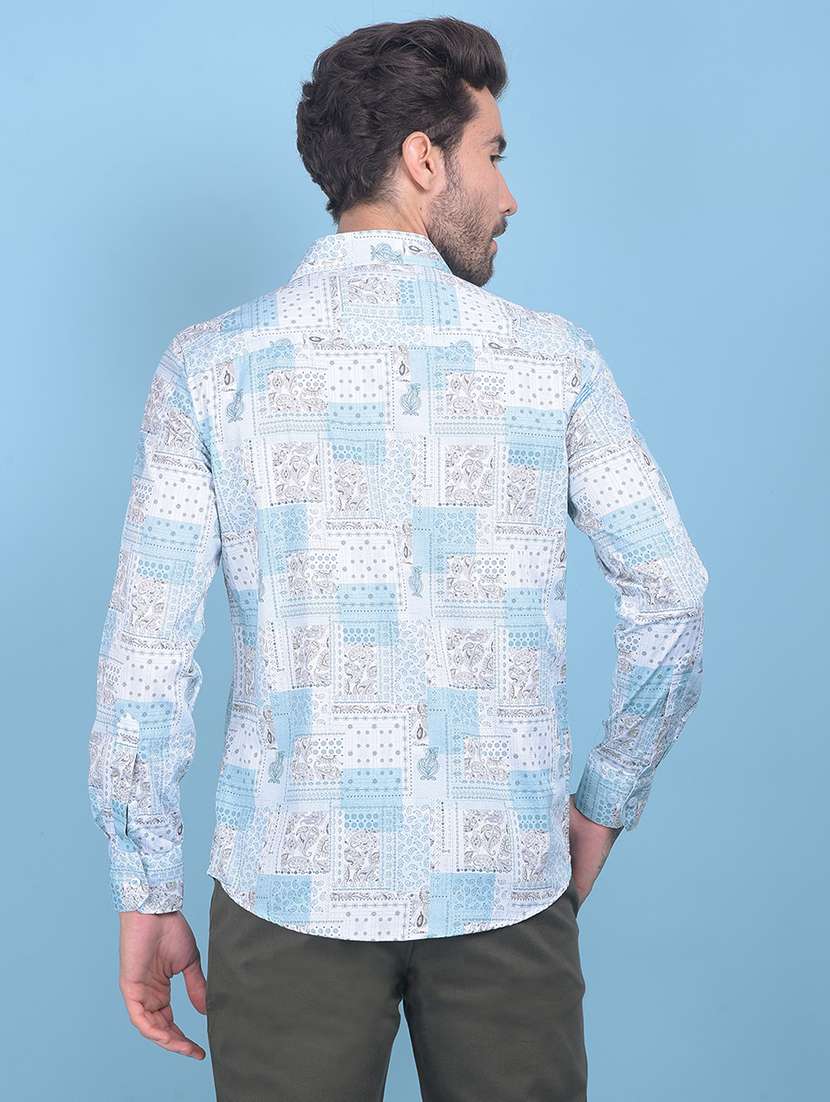 men printed cotton casual shirt - 21054763 -  Standard Image - 2