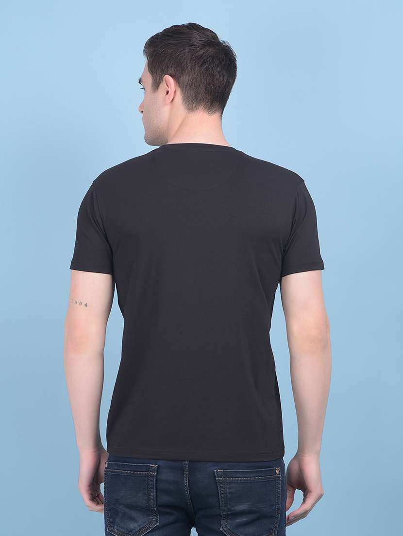 men round neck chest printed t-shirt - 21054823 -  Standard Image - 2