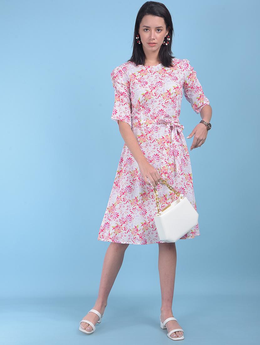 women white floral printed dress - 21054876 - Zoom Image - 0