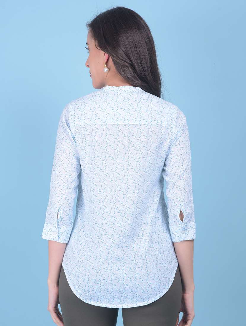 blue viscose regular shirt - 21054926 -  Standard Image - 2