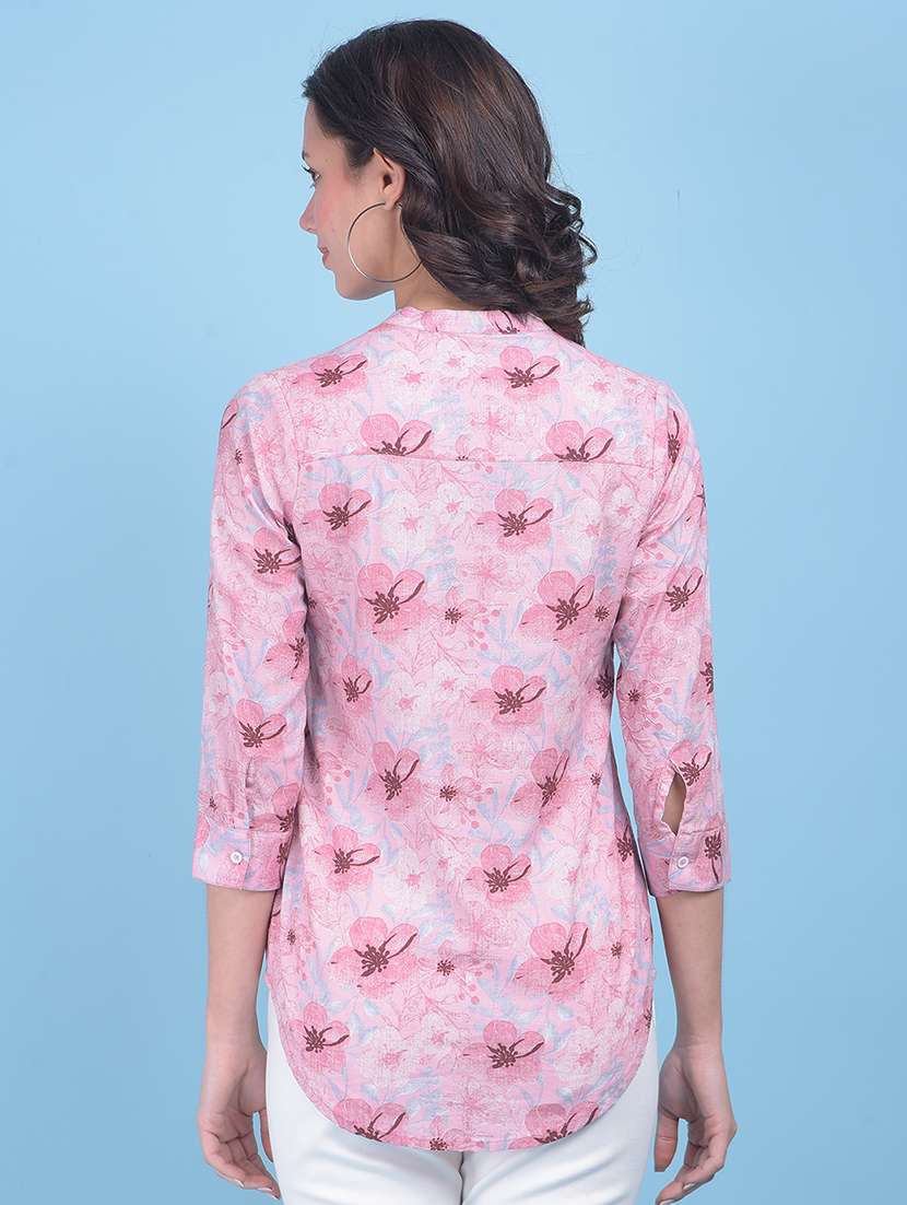 pink viscose regular shirt - 21054938 -  Standard Image - 2