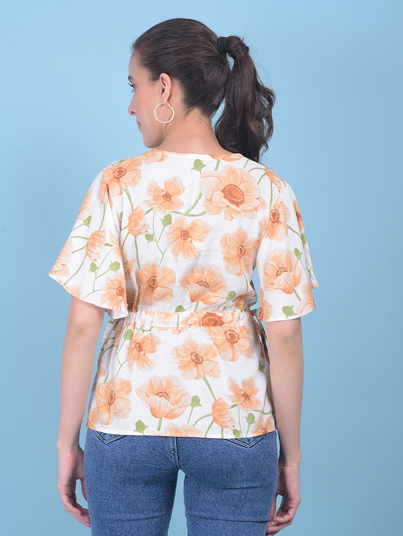 women white floral printed top - 21054973 - Standard Image - 2