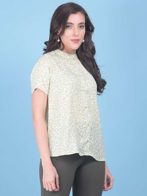 women green printed casual top - 21054976 - Standard Image - 0