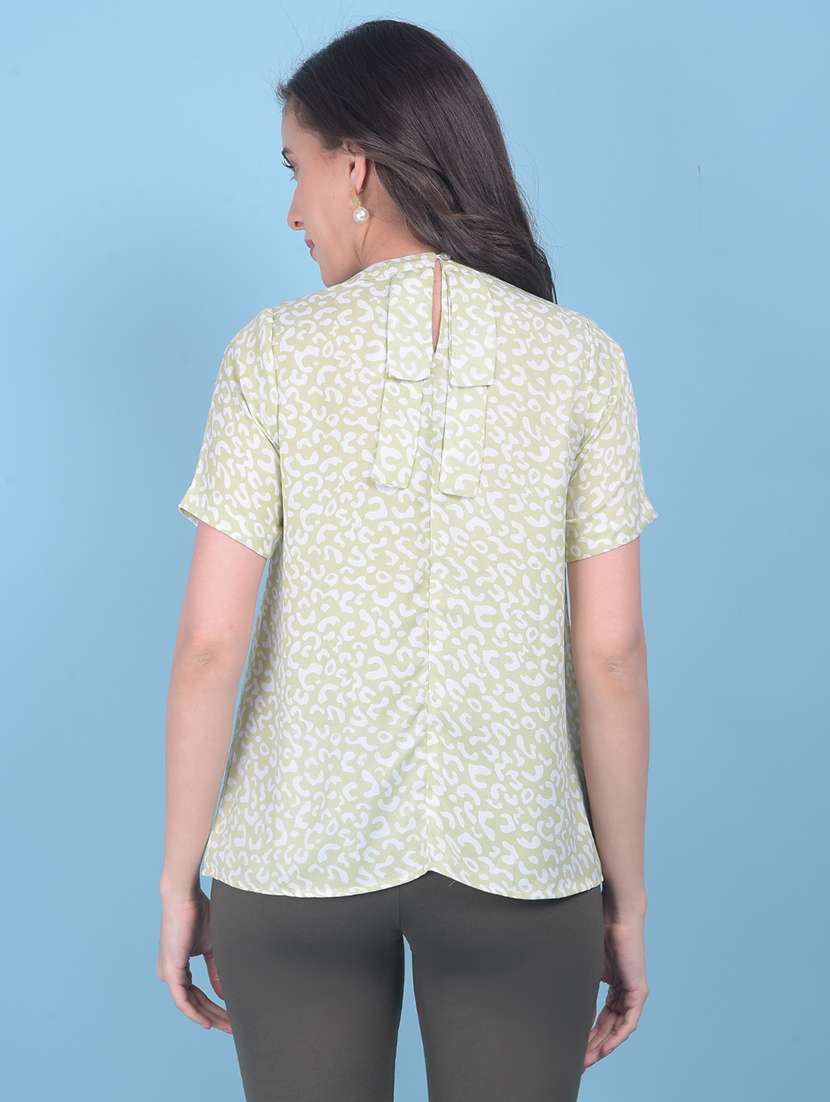 women green printed casual top - 21054976 - Standard Image - 2