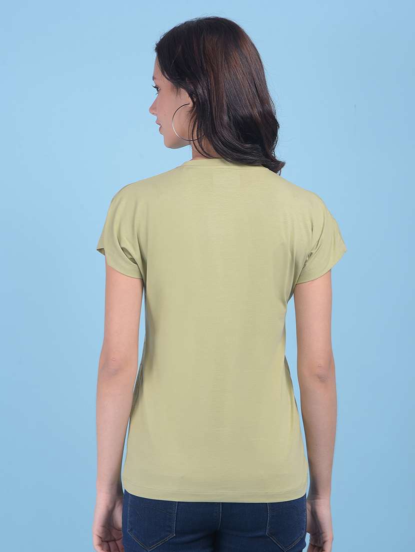 round neck front printed t-shirt - 21054996 -  Standard Image - 2