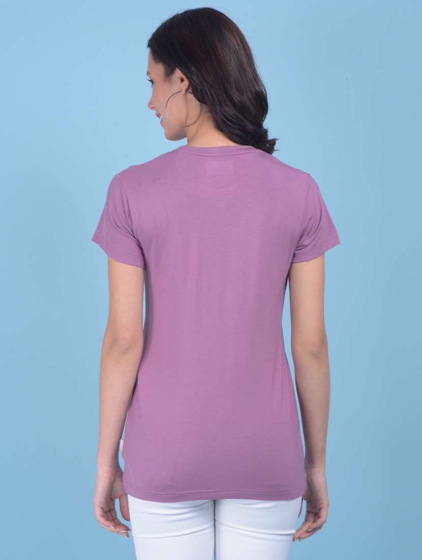 round neck front printed t-shirt - 21054999 -  Standard Image - 2