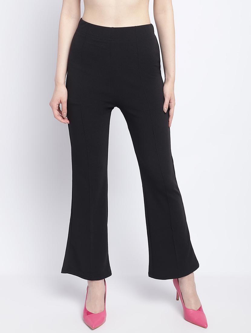 black lycra bootcut trouser - 21055960 -  Zoom Image - 0