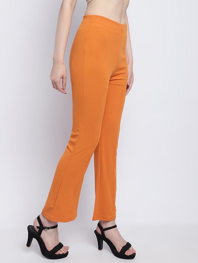 orange lycra bootcut trouser - 21055969 - Standard Image - 2