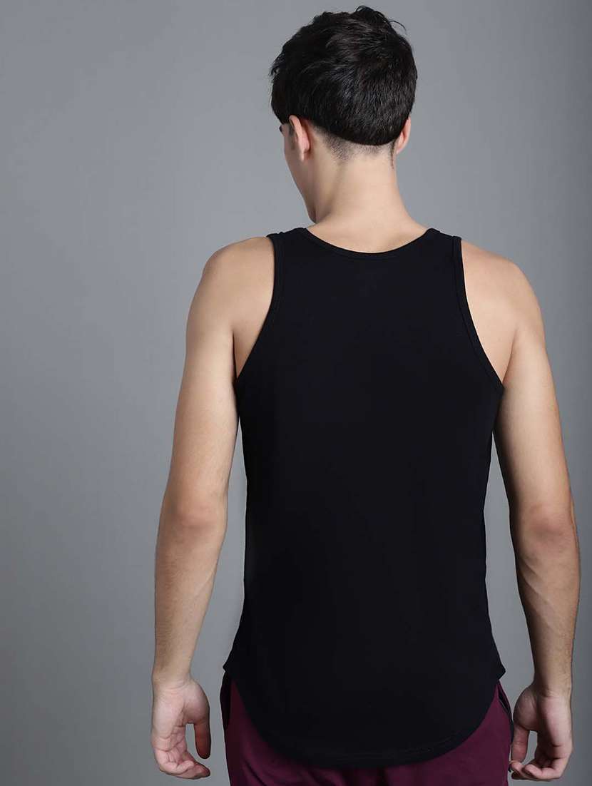 men solid sleeveless vest - 21056045 -  Standard Image - 2