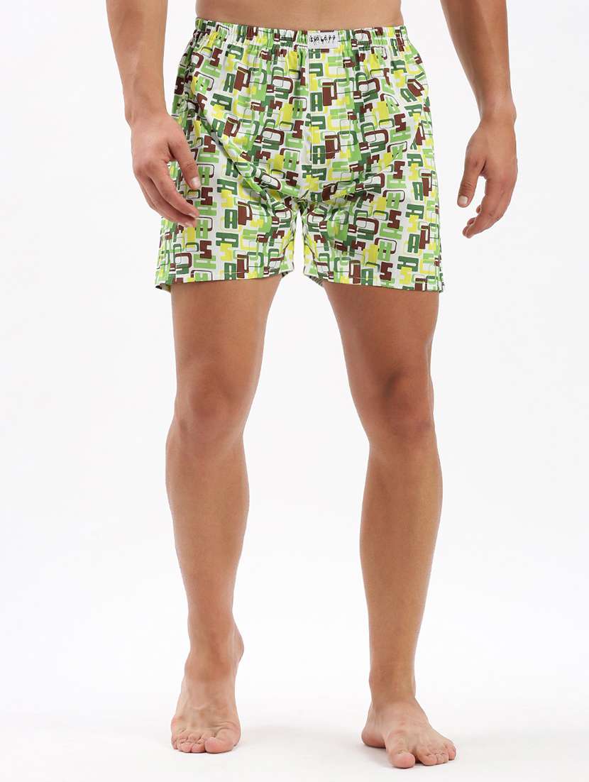 men mid rise printed boxer