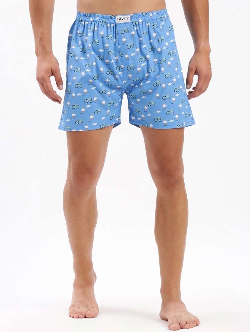 men mid rise printed boxer