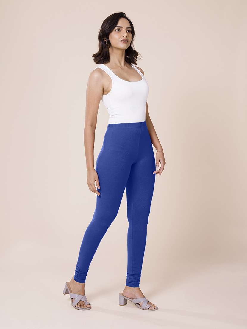 women solid full length leggings - 21056700 -  Standard Image - 2
