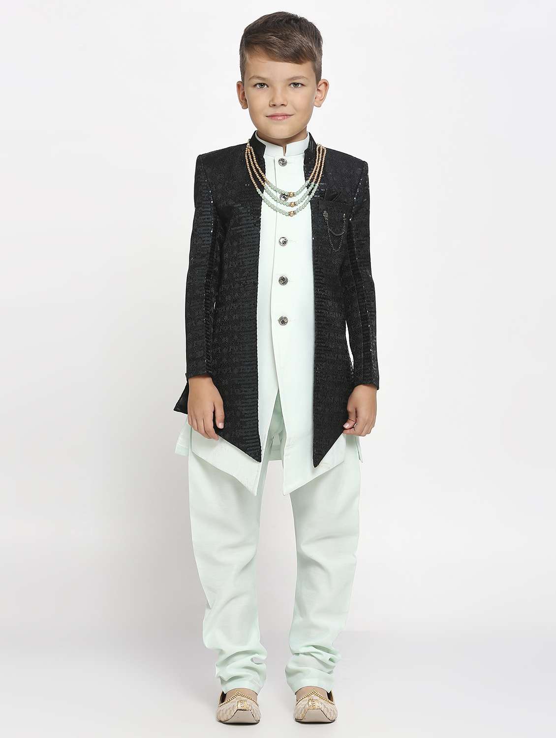 boy embroidered sherwani set