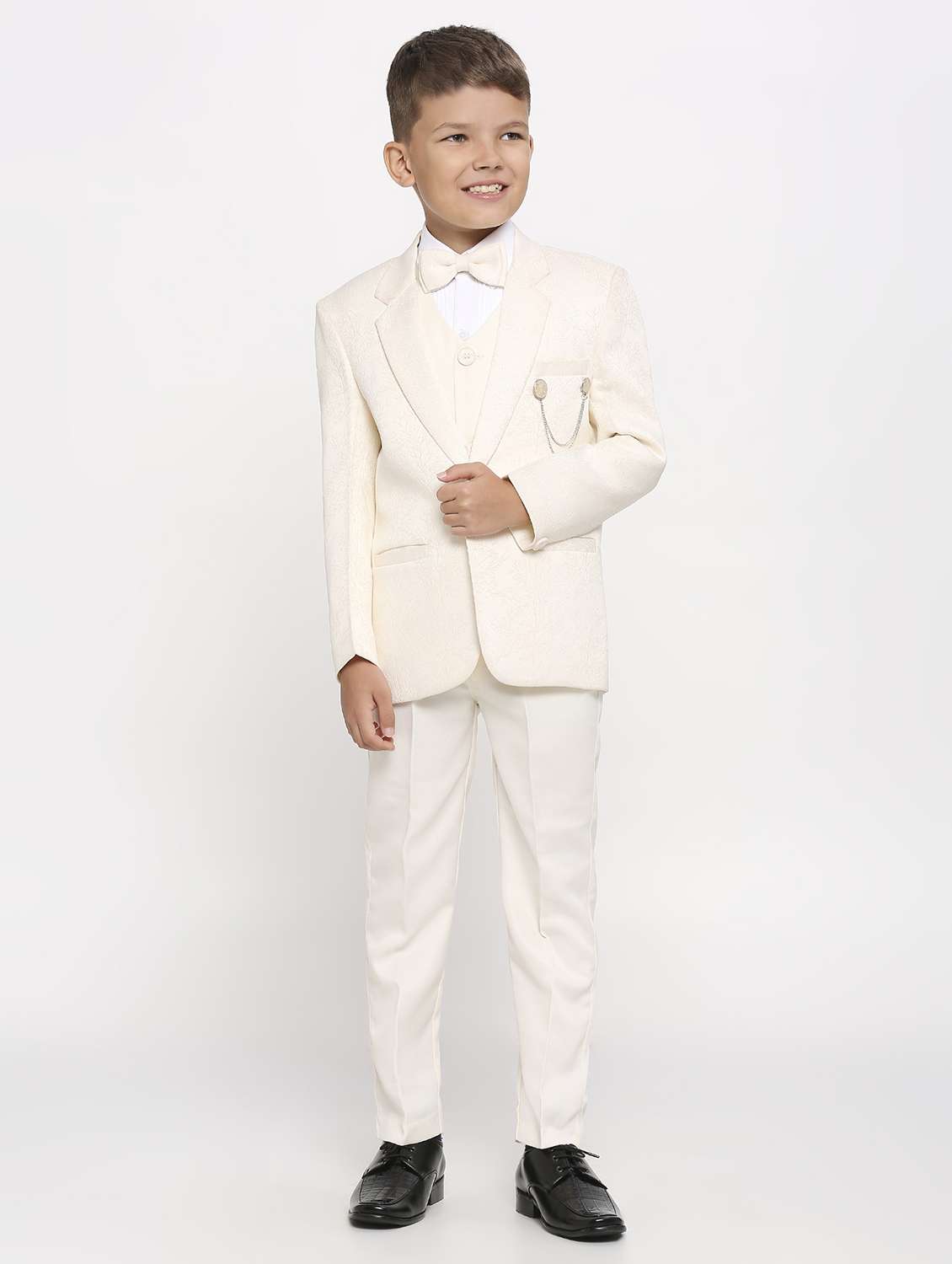 boys embroidered 5 piece suit set
