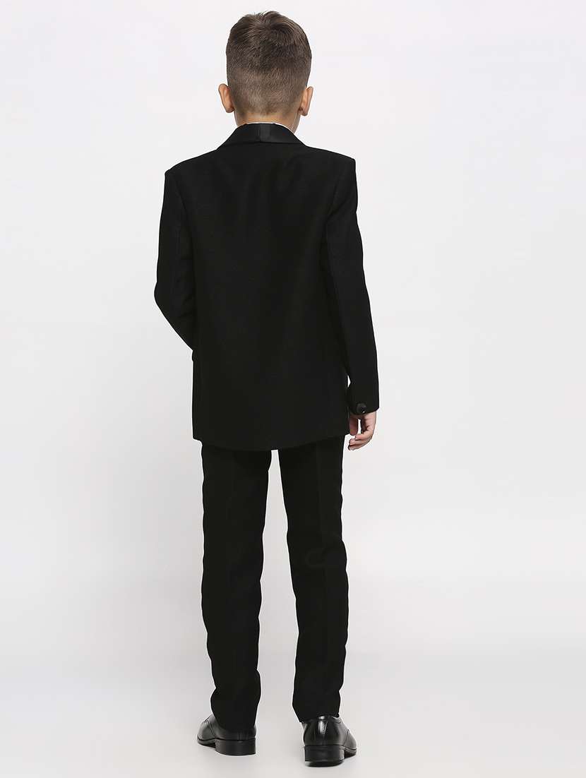 black cotton blend suit set - 21057552 -  Standard Image - 2