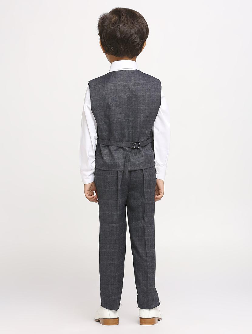 grey cotton blend suit set - 21057589 - Standard Image - 2