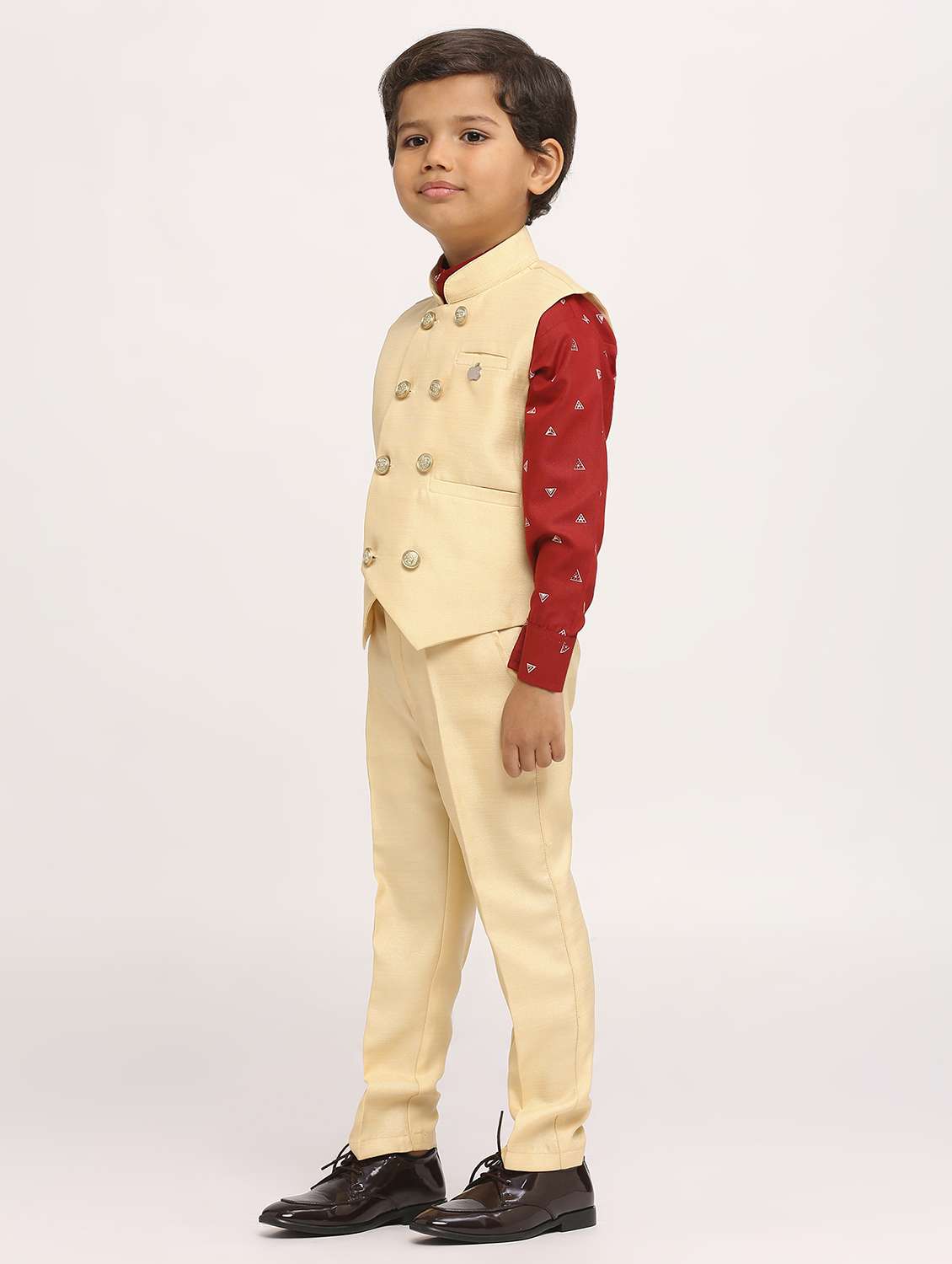 Boys Solid 3 Piece Suit Set