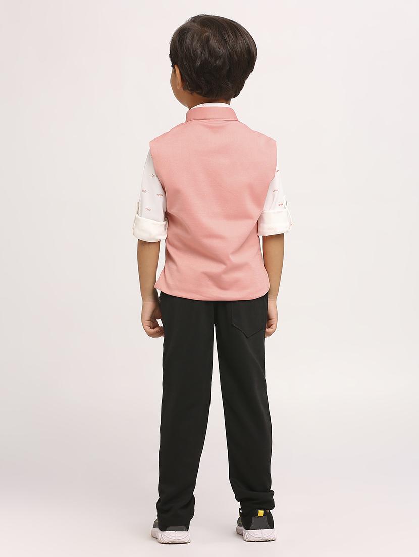 peach cotton lycra suit sets - 21057618 - Standard Image - 2