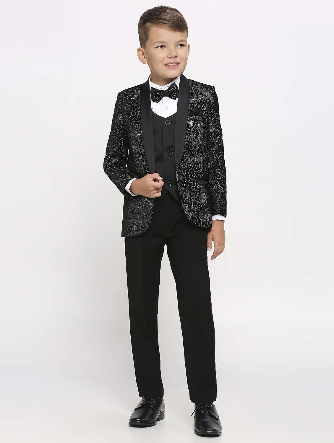 boys embroidered 5 piece suit set