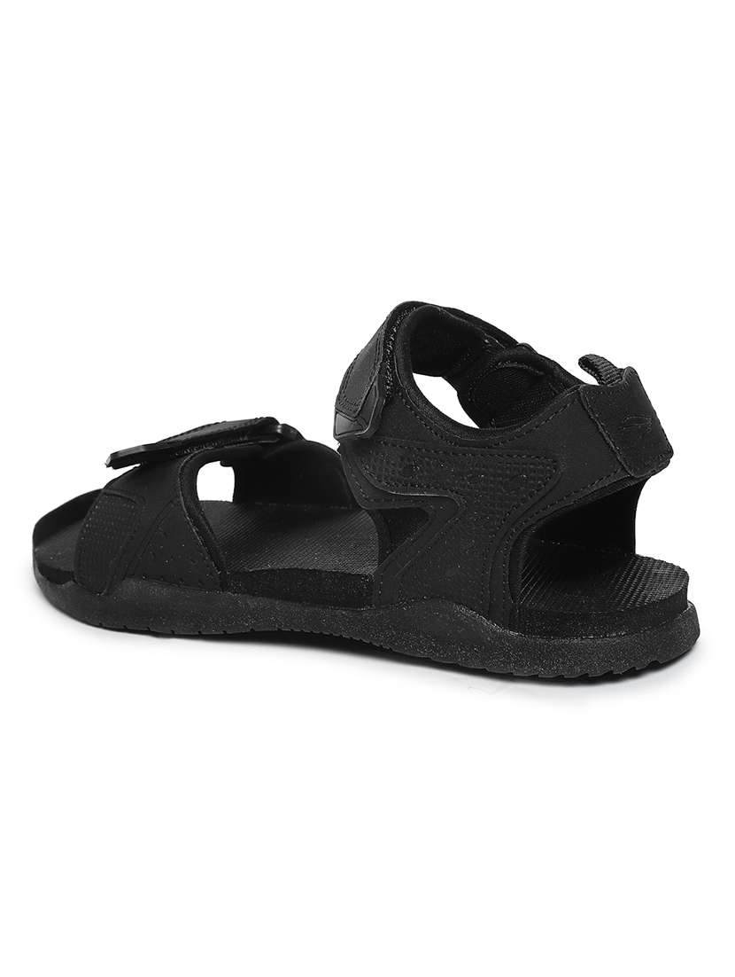 black synthetic & mesh back strap floaters - 21057704 -  Standard Image - 2