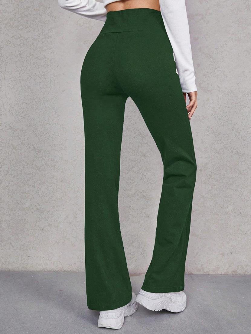solid flat front bootcut trouser - 21057763 - Standard Image - 2