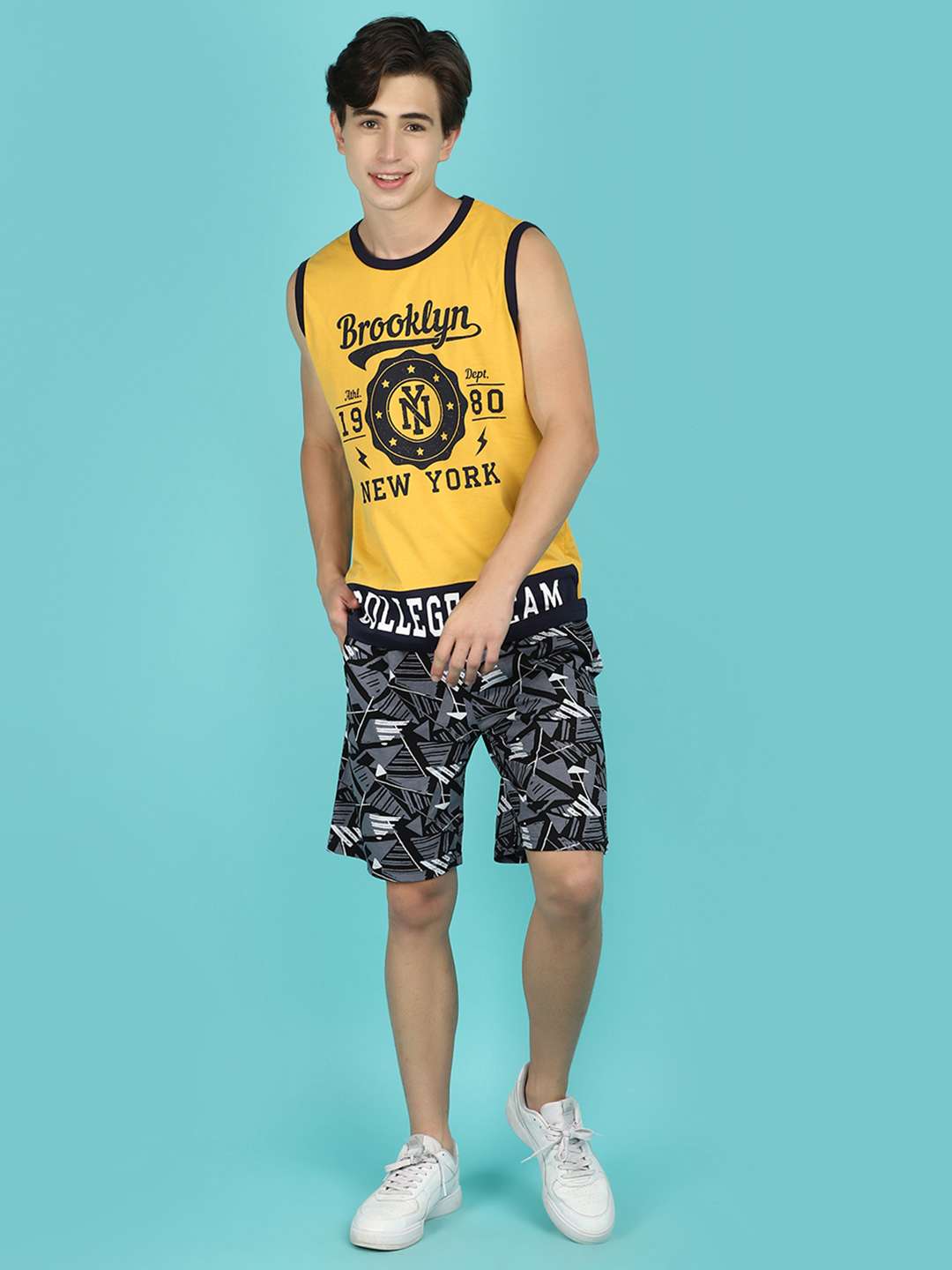 yellow cotton vest - 21058202 - Standard Image - 2