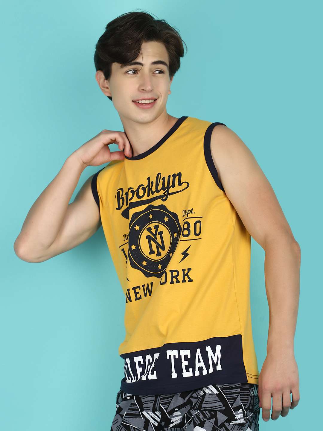 yellow cotton vest - 21058202 - Standard Image - 7