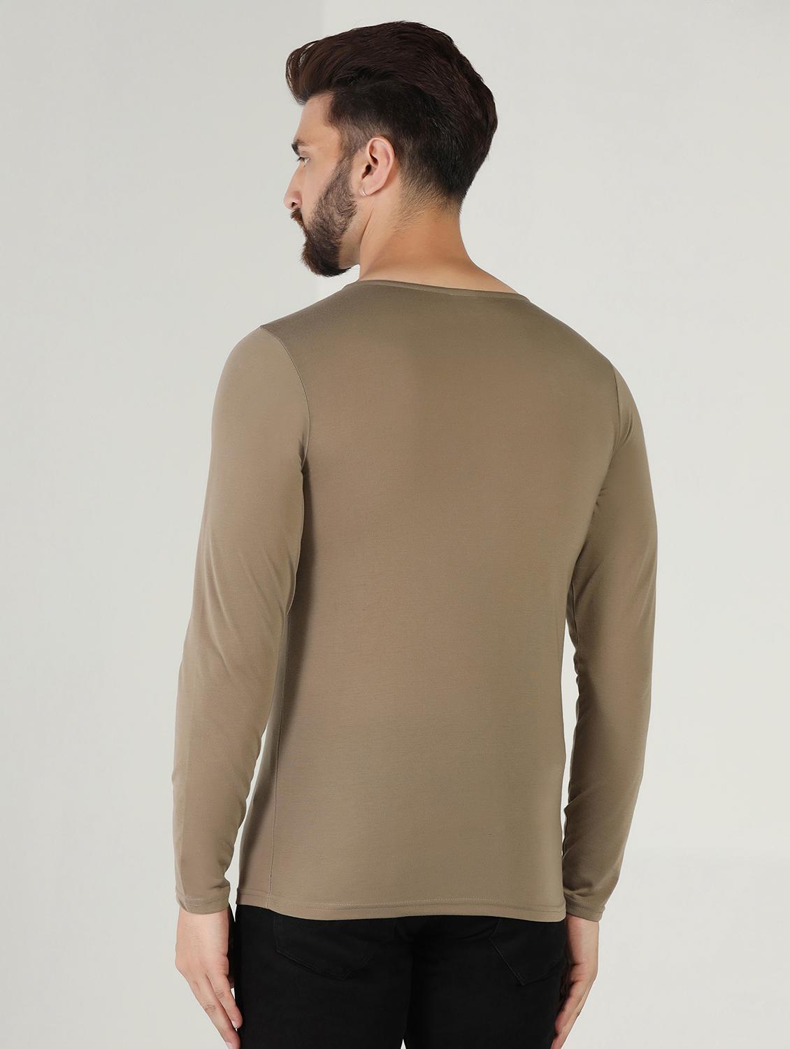 men v-neck solid color t-shirt - 21058939 - Standard Image - 2