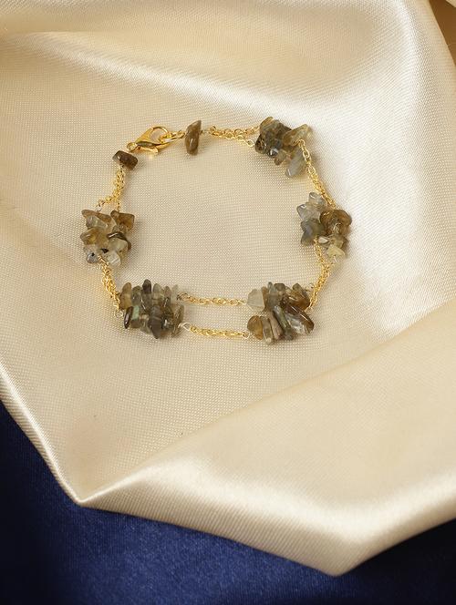 green crystal links bracelet - 21059233 -  Standard Image - 0