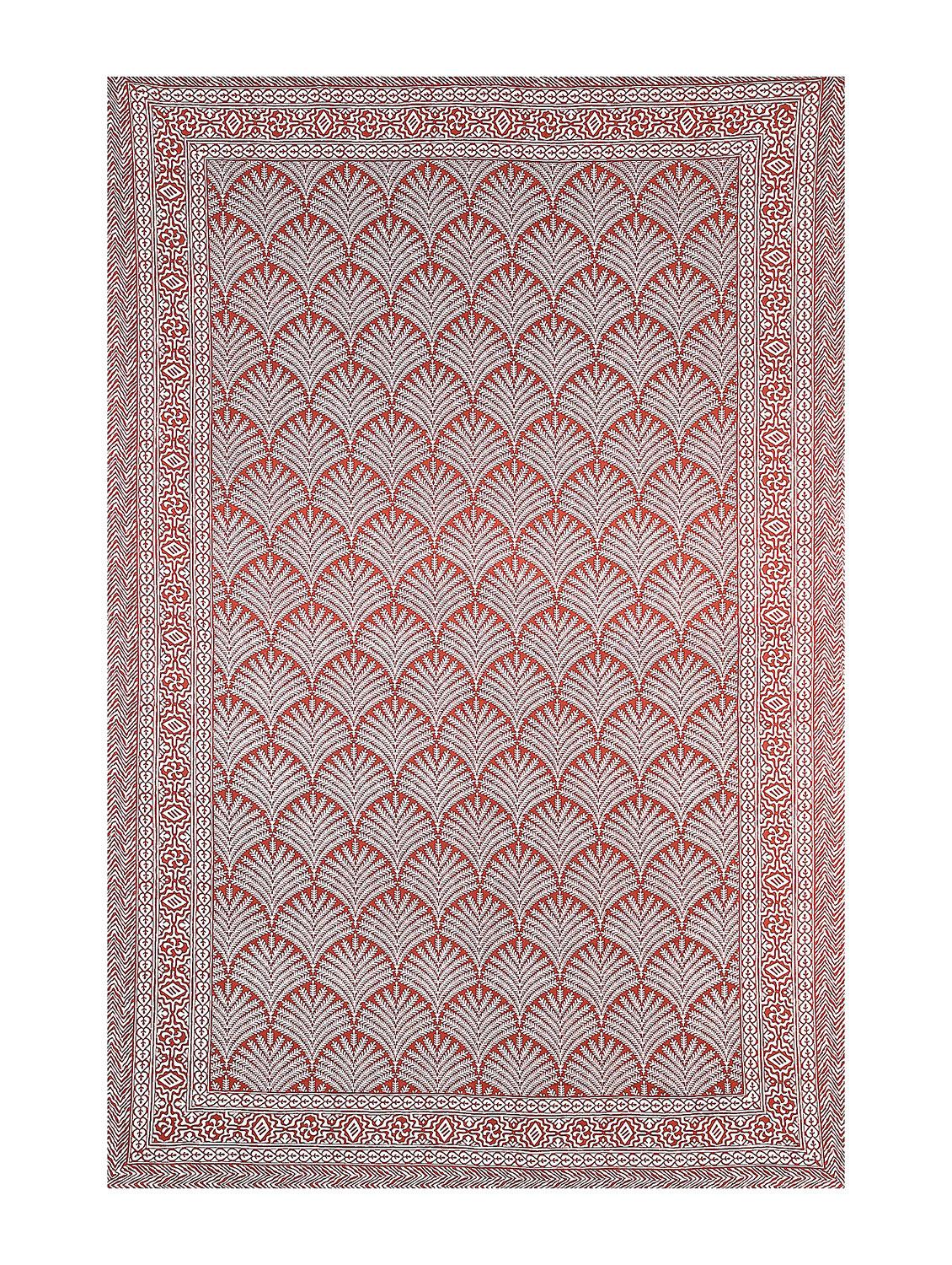 texstylers red cotton 260 tc printed 60 x 90 inches single bedsheet - 21059279 - Standard Image - 2