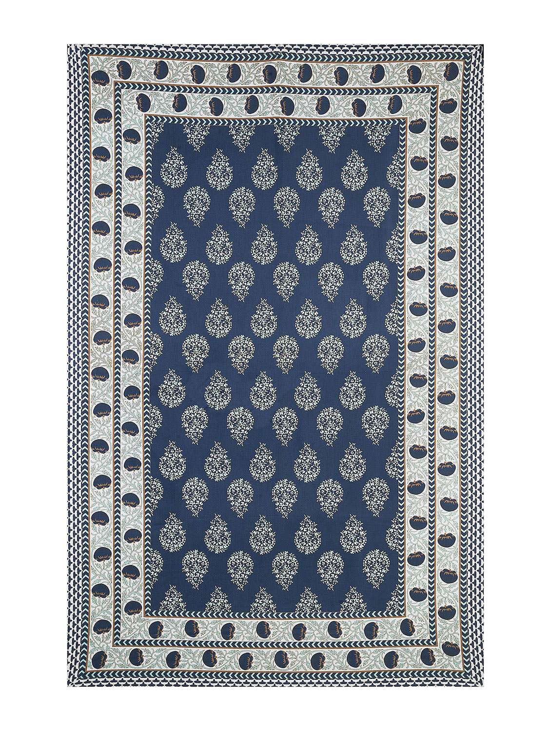 texstylers cotton 60 x 90 inches rectangular 6 seater dining table cloth - 21059425 -  Standard Image - 2