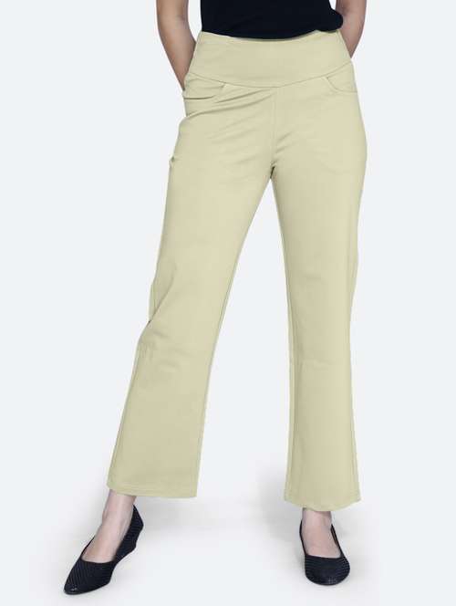 women high rise solid jeggings - 21059432 - Standard Image - 0