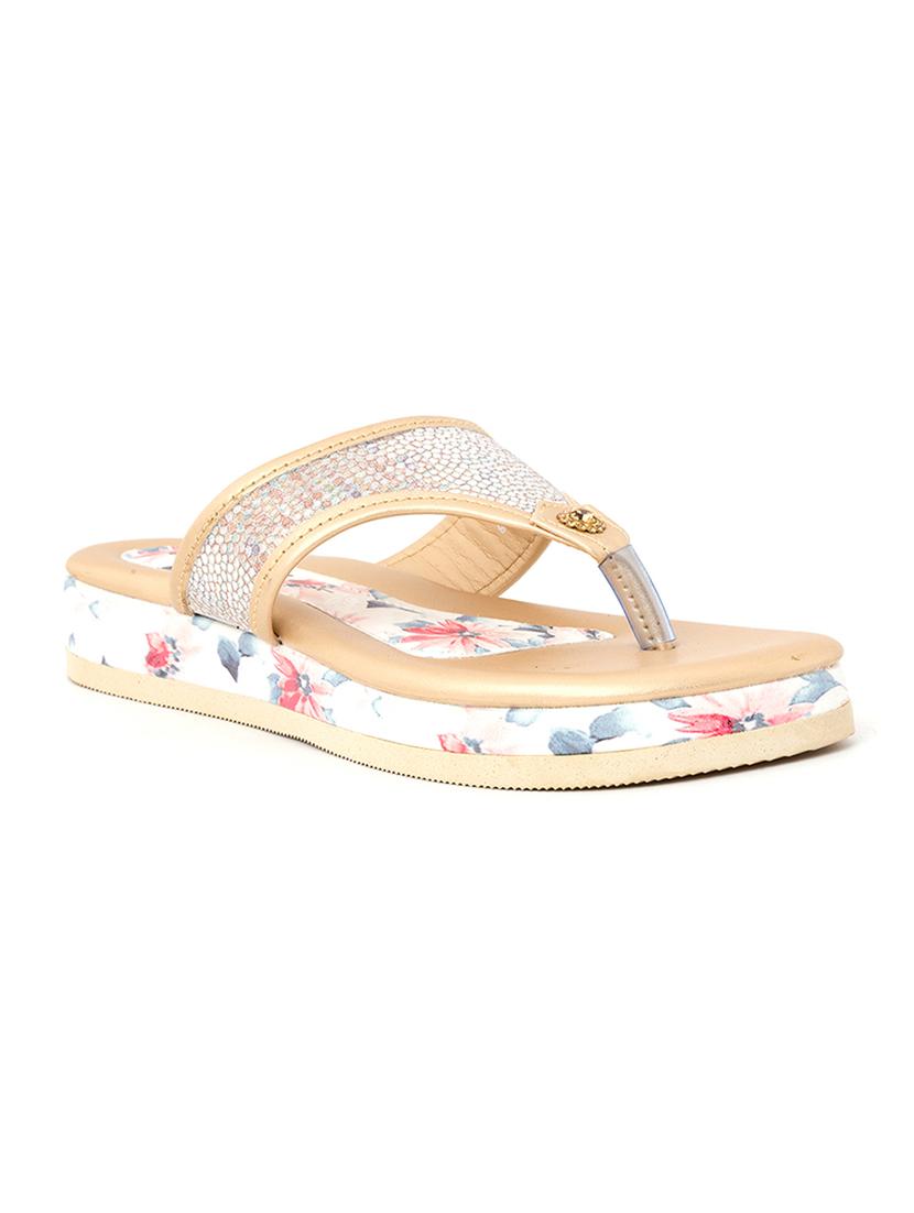 beige synthetic sandal