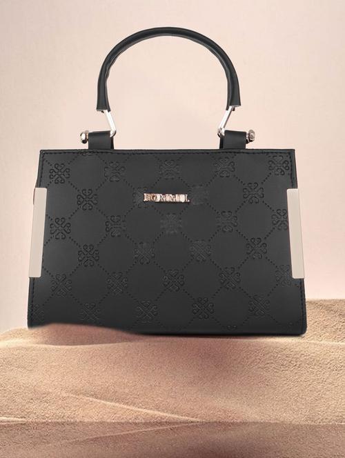 black textured handbag - 21060907 -  Standard Image - 0
