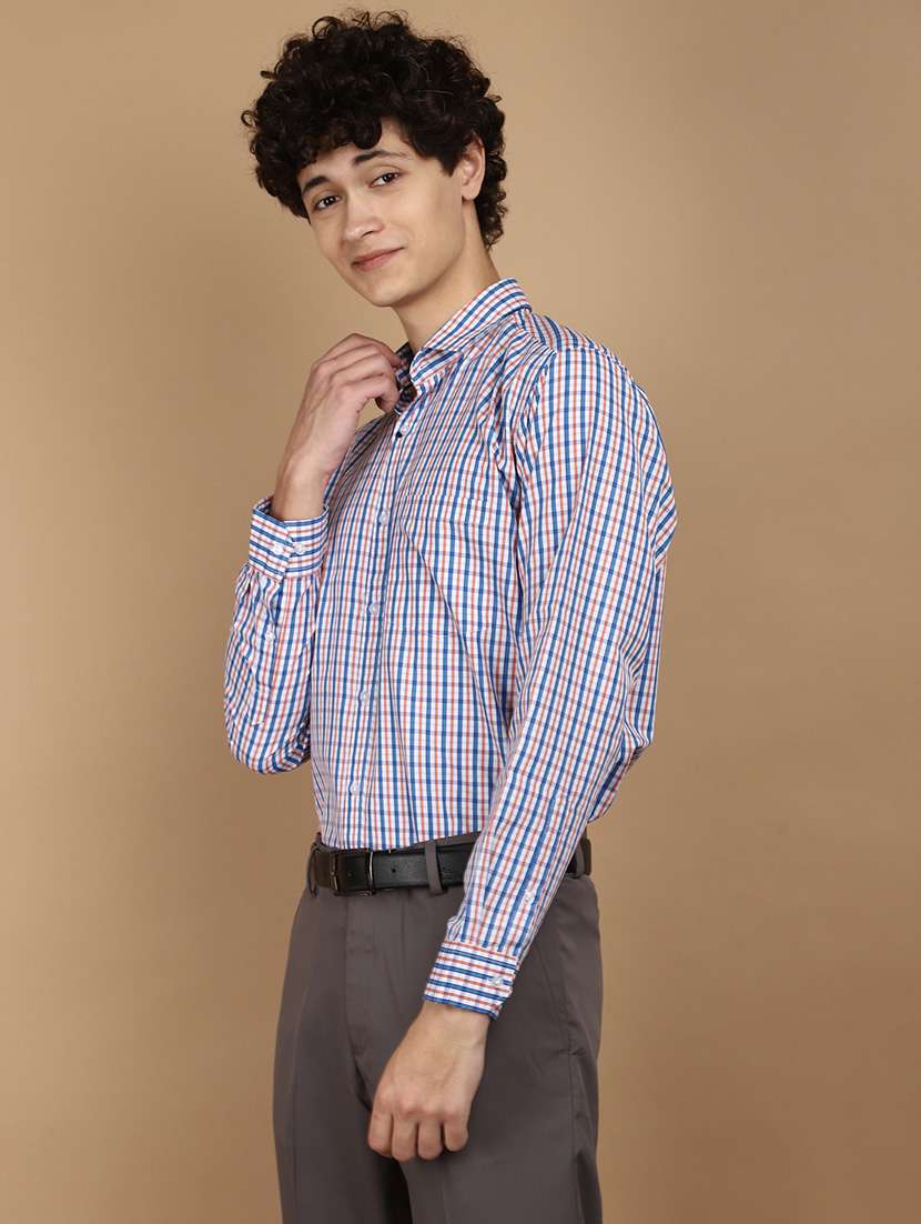 men checkered formal shirt - 21061643 -  Standard Image - 2