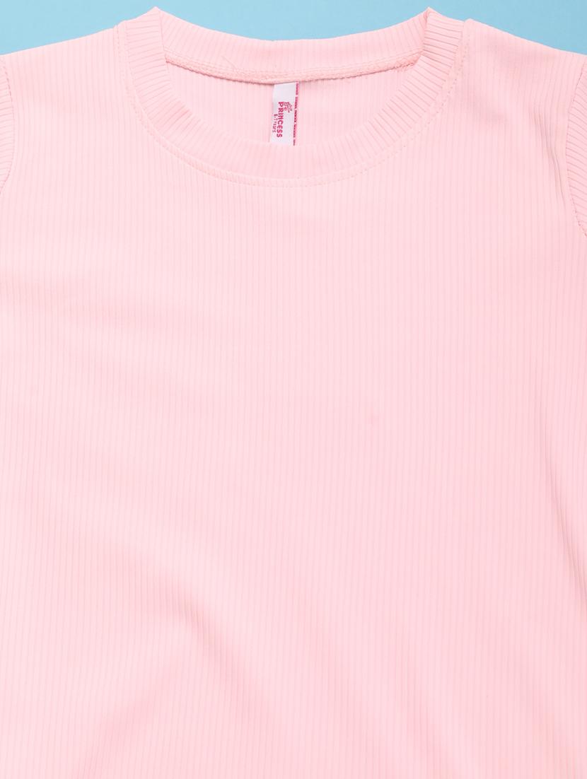 kids solid pink cotton frock - 21061698 - Standard Image - 2