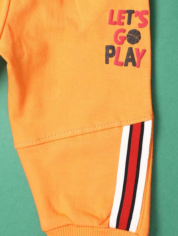orange cotton casual trouser - 21061807 - Standard Image - 2