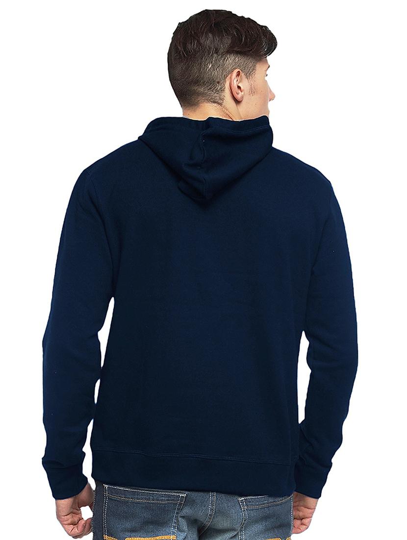 men hood neck front print sweatshirt - 21063195 - Standard Image - 2