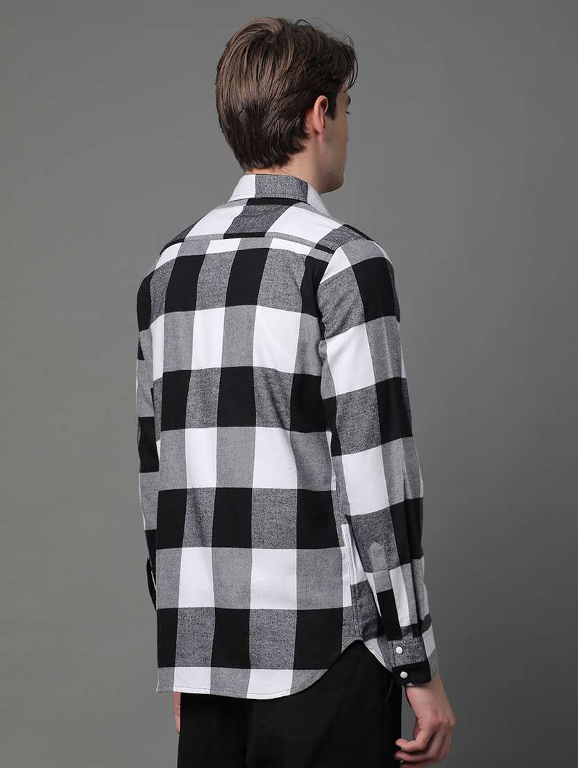 black checkered casual shirt - 21064058 -  Standard Image - 2
