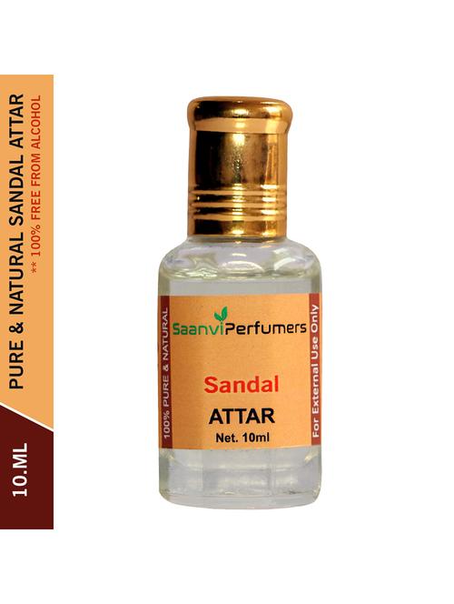 saanvi sandal attar 0% alcohol with floral fragrance (10ml) - 21066318 - Standard Image - 0