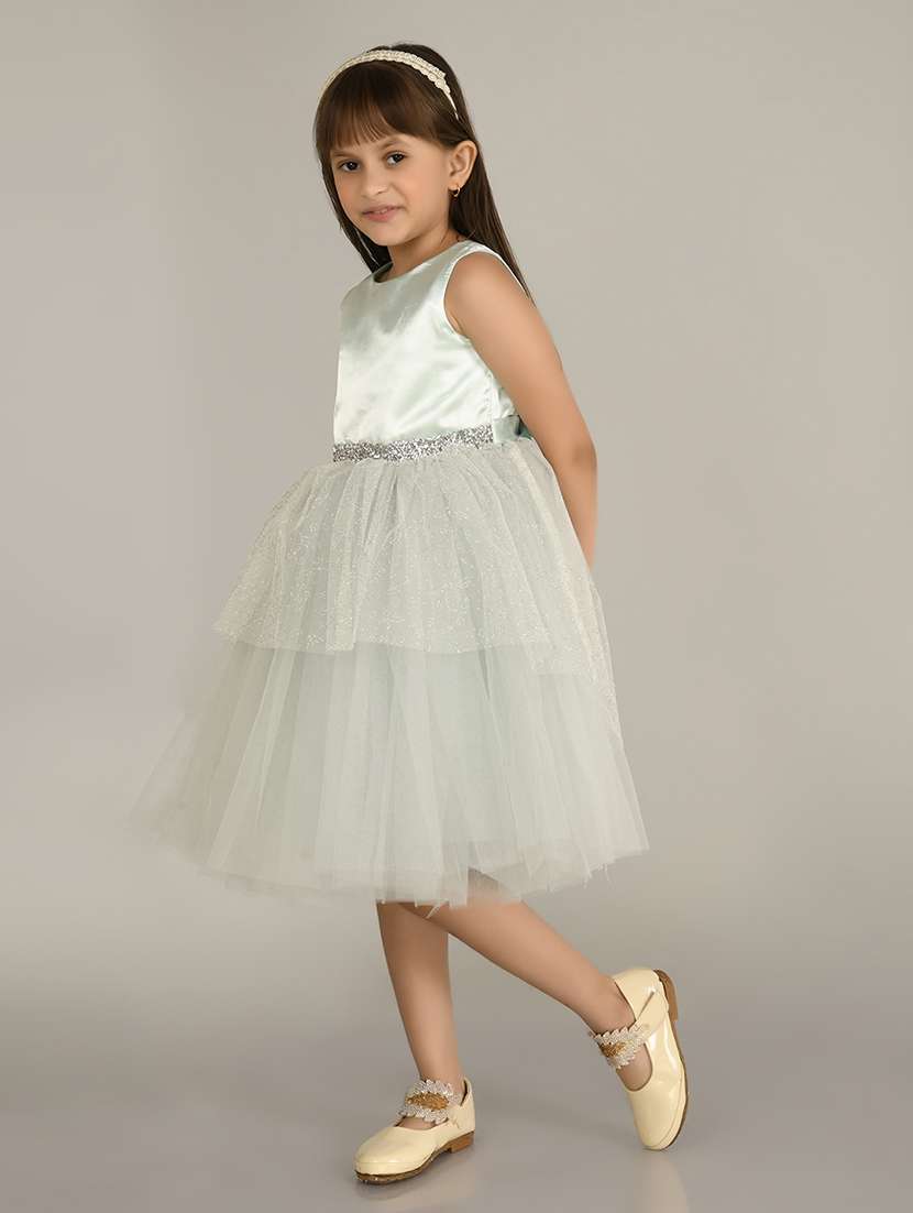 girls round neck net layered frock - 21067368 -  Standard Image - 2