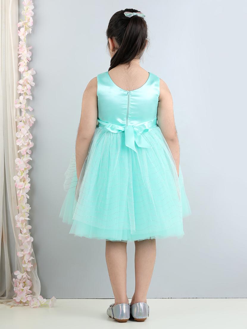 girls round neck net layered frock - 21067369 - Standard Image - 2